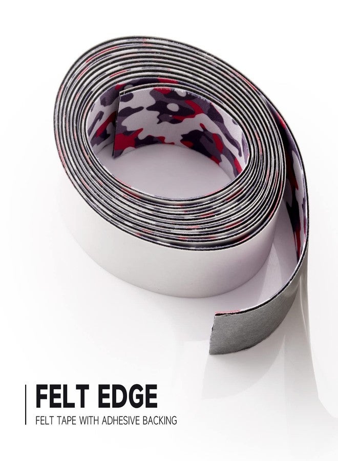 FOSHIO Micro Fiber Felt for Squeegee Edge Wrapping 2 Meters Length - Camouflage Felt to Cover The Edges of Hard Card Squeegees - Image 2